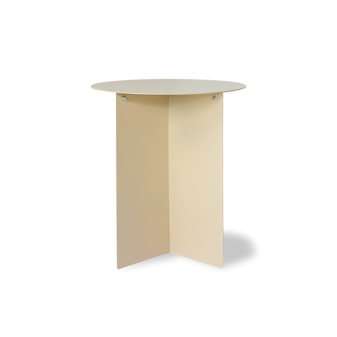 Side table Metaal Cream Rond