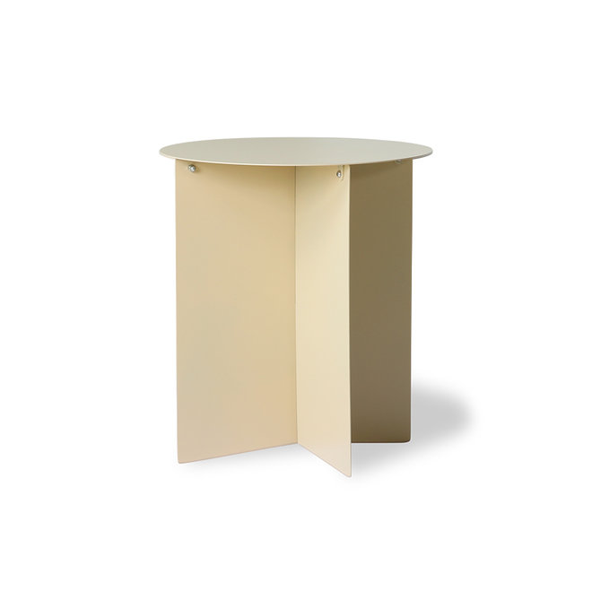 Side table Metaal Cream Rond