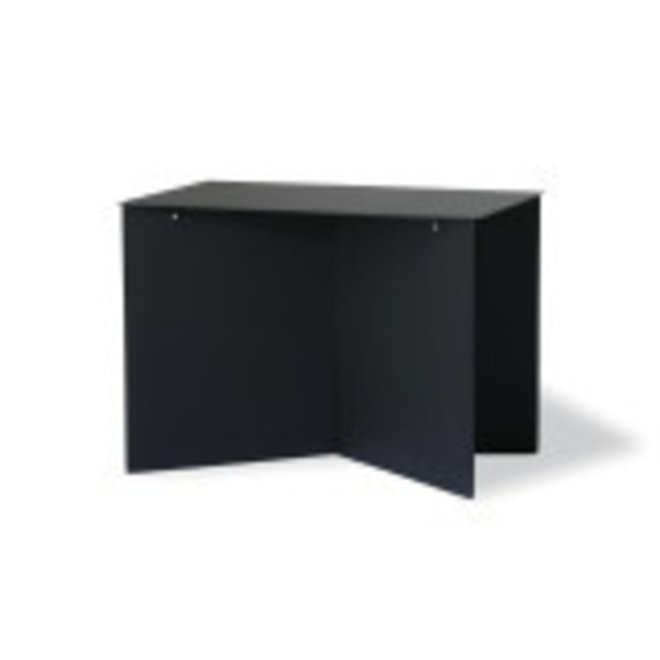 Side table Metaal Zwart Hoekig rect