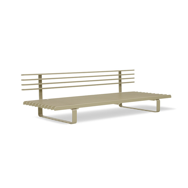 Olijfkleur Outdoor aluminium lounge sofa