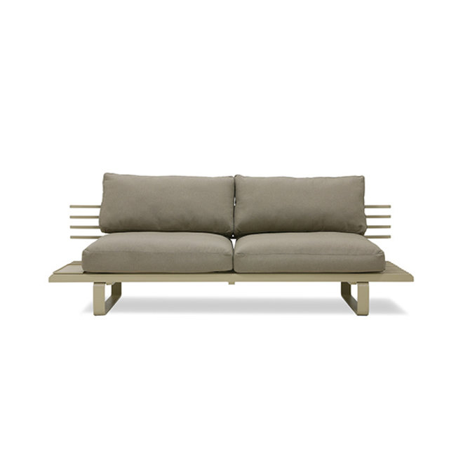 Olijfkleur Outdoor aluminium lounge sofa