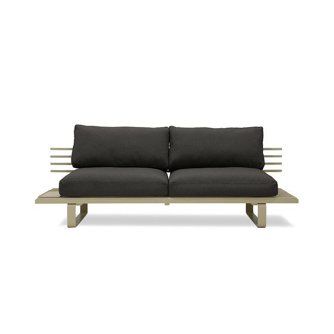 Olijfkleur Outdoor aluminium lounge sofa