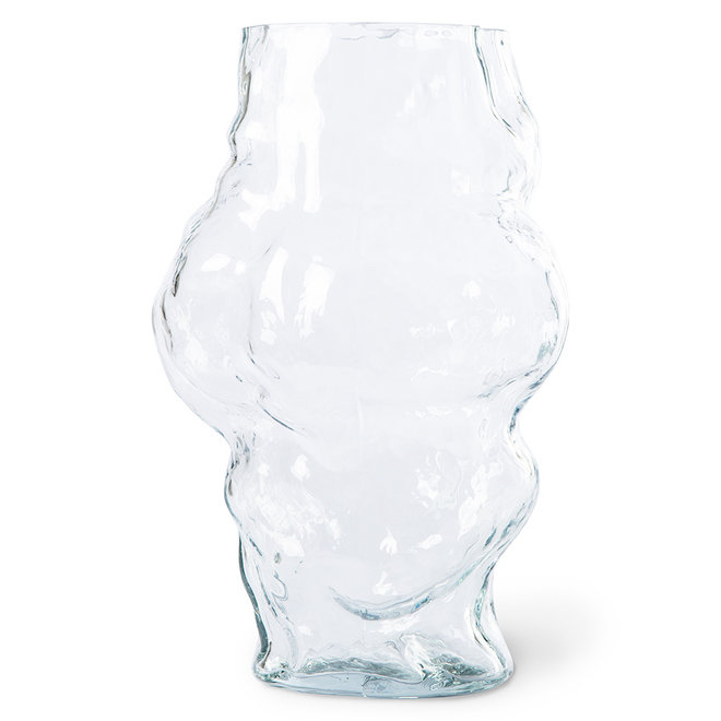 HK Objects: Cloud Vase Clear Glass High