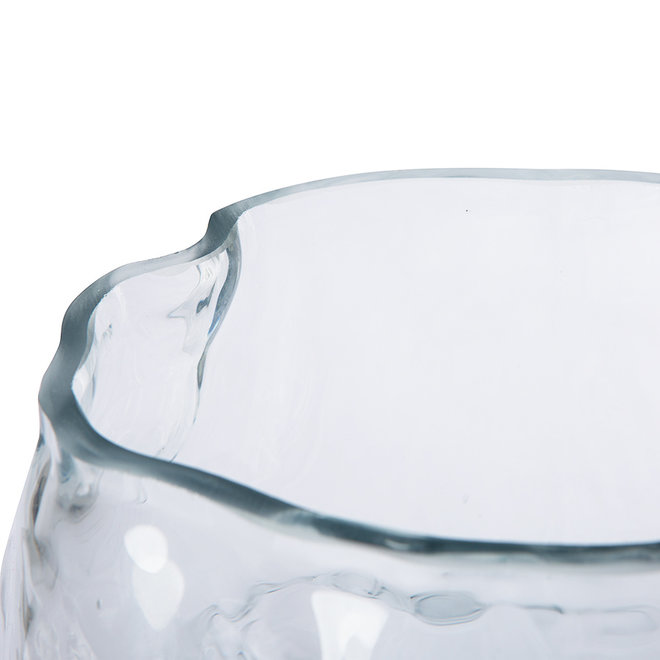 HK Objects: Cloud Vase Clear Glass High