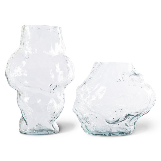 HK Objects: Cloud Vase Clear Glass High