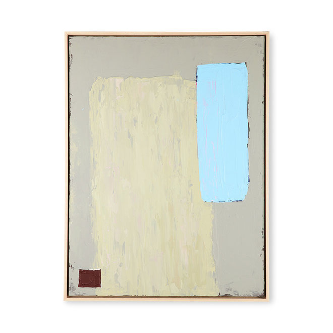 Abstract schilderij Pistachio / Blauw 60x80cm