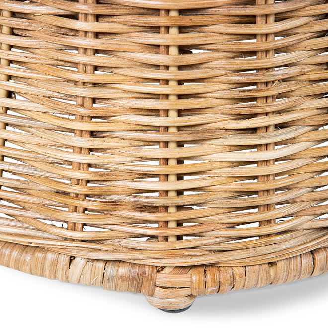 Rotan bijzettafel hoog