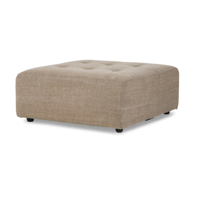 Vint Couch: Element Hocker, Linnen Mix, Taupe