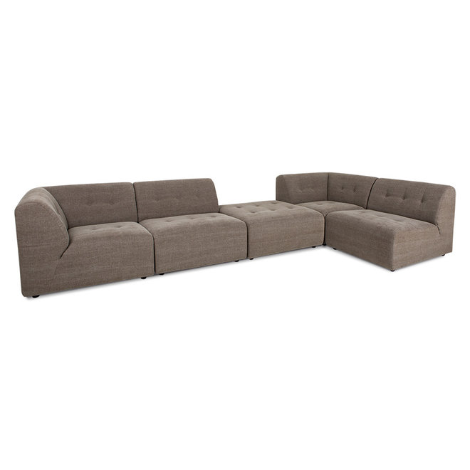 Vint Couch: Element Hocker, Linnen Mix, Taupe