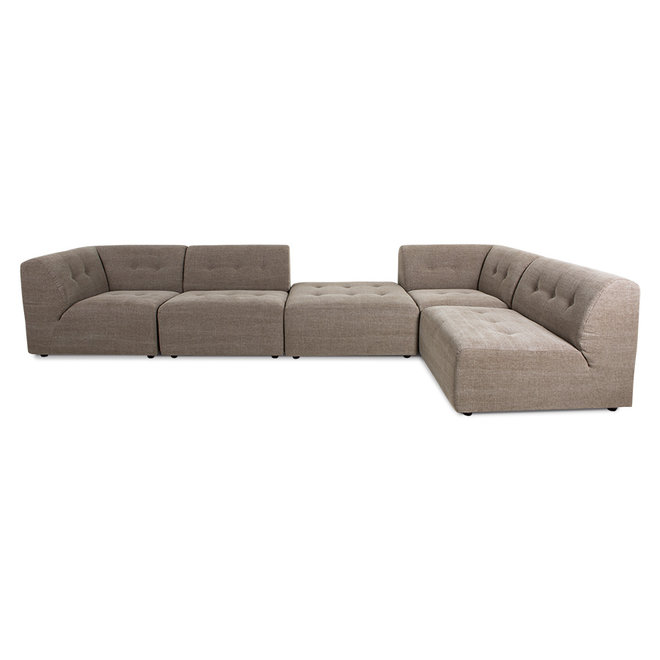 Vint Couch: Element Hocker, Linnen Mix, Taupe