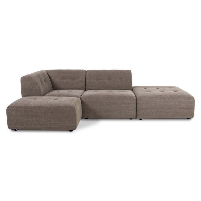 Vint Couch: Element Hocker Small, Linnen Mix, Taupe