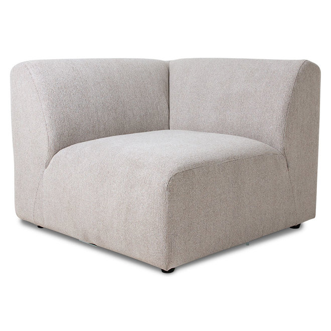 Jax Couch: Element Left End, Sneak, Light Gray