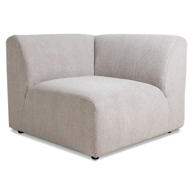 Jax Couch: Element Right End, Sneak, Light Gray