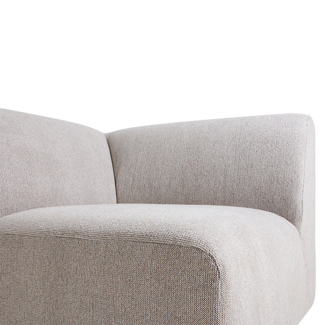 Jax Couch: Element Right End, Sneak, Light Gray