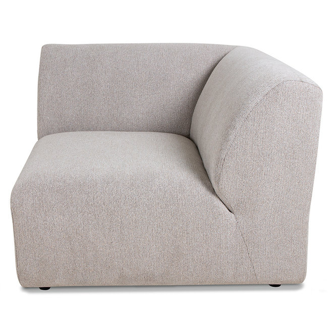 Jax Couch: Element Right End, Sneak, Light Gray