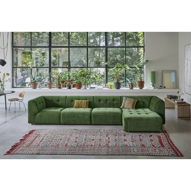 Vint Couch: Element Right 1,5-Seat, Royal Fluwelen, Groen