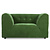 Vint Couch: Element Loveseat, Royal Fluwelen, Groen