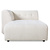 Vint Couch: Element Left Divan, Boucle, Cream