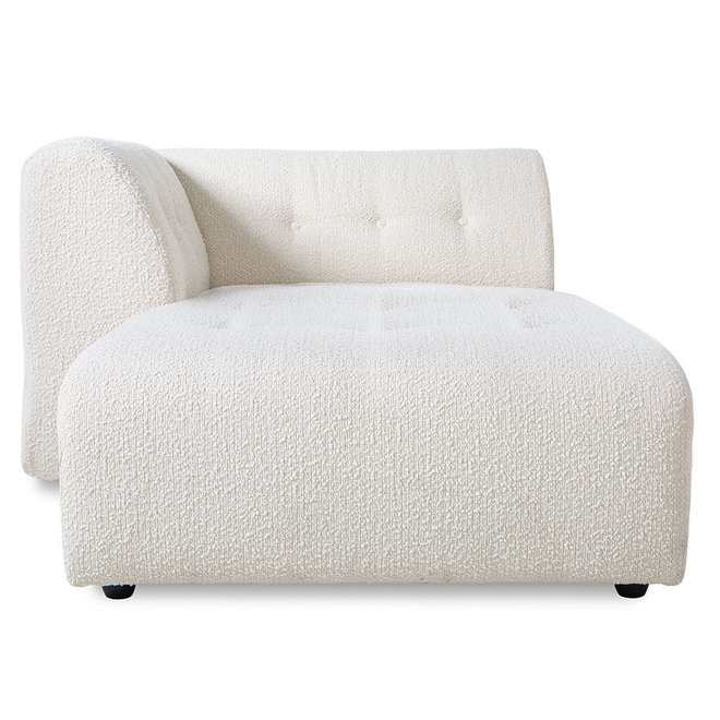 Vint Couch: Element Left Divan, Boucle, Cream