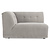 Vint Couch: Element Left 1,5-Seat, Corduroy Rib, Cream