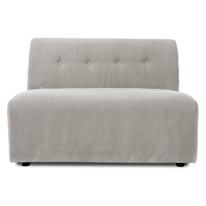 Vint Couch: Element Middle 1,5-Seat, Corduroy Rib, Crème