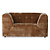 Vint Couch: Element Loveseat, Corduroy fluwelen, oud goud