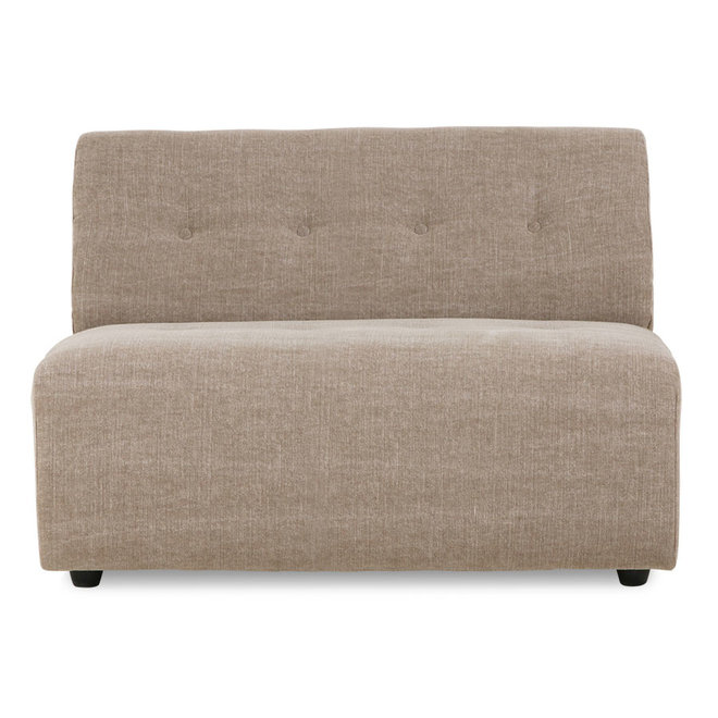 Vint Couch: Element Middle 1,5-Seat, Linnen Mix, Taupe