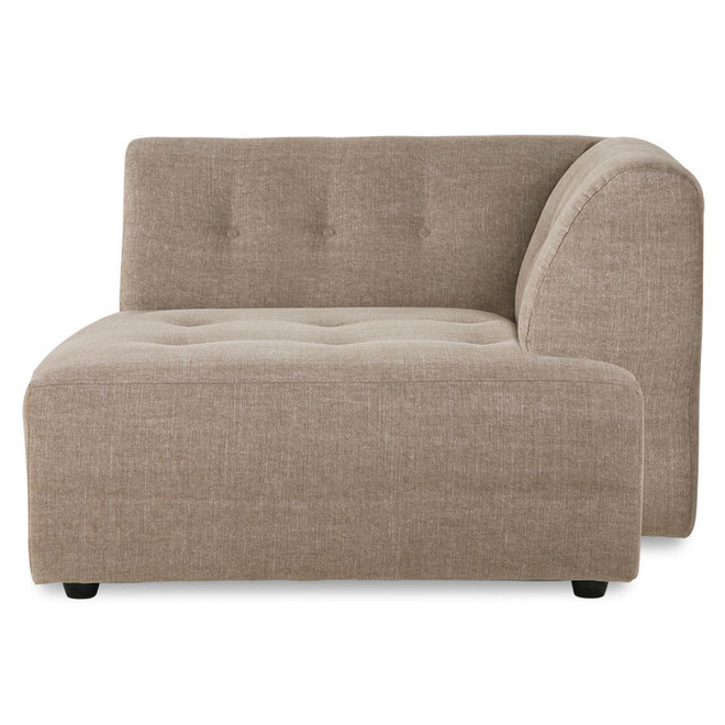 Vint Couch: Element Right Divan, Linnen Mix, Taupe