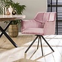 Armstoel raster draaibaar VPE2 / Roze velours
