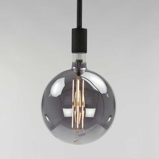 Lichtbron LED filament bol Ø20 0 - E27 8W / Smoke grey glas