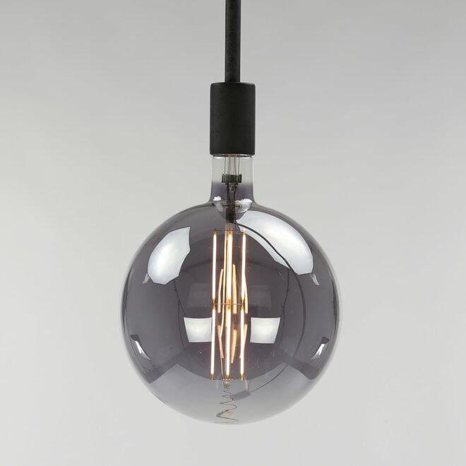 Lichtbron LED filament bol Ø20 0 - E27 8W / Smoke grey glas