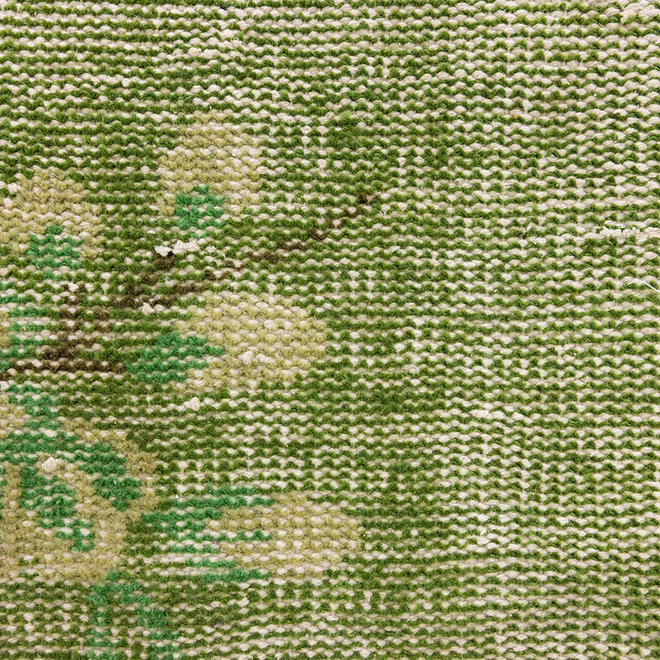 Wol geknoopte vloerkleed groen (200x300)