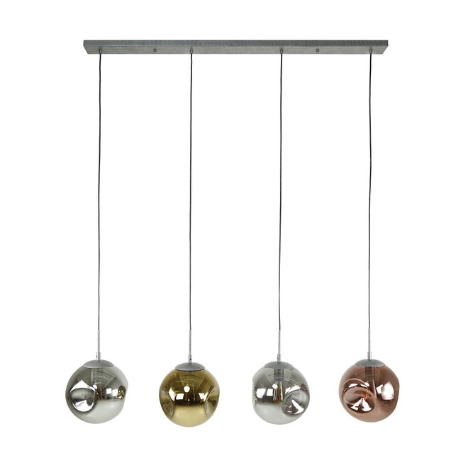 Hanglamp 4L stellar / Oud zilver