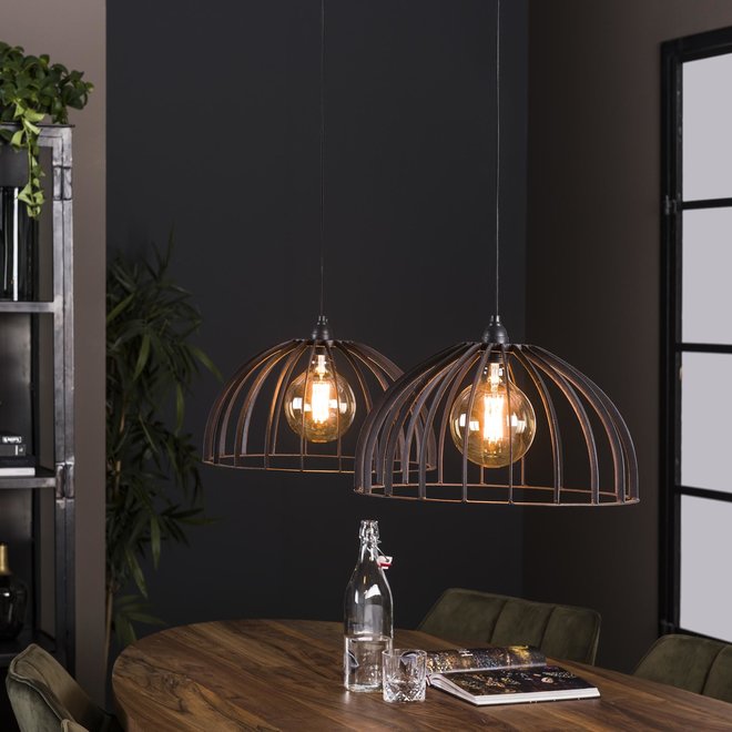 Hanglamp 2L capitol / Zwart bruin