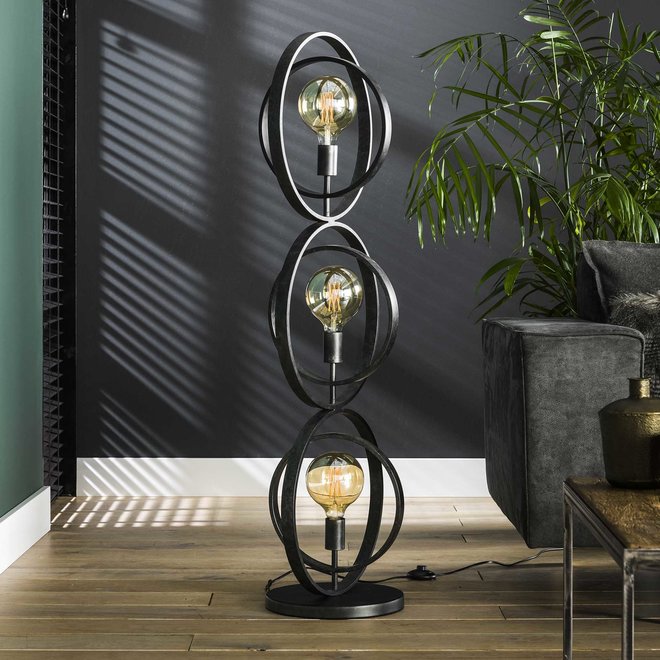 Vloerlamp 3L Turn around / Charcoal