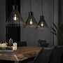 Hanglamp trechter smoke glas -2e kansje
