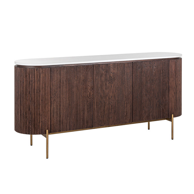 Dressoir Barkley 3-deuren  (Brushed Gold)