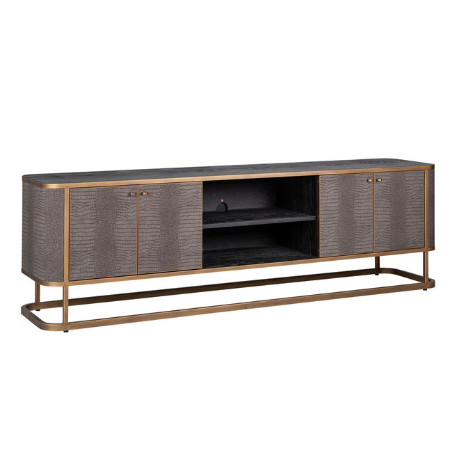 TV-dressoir Classio 4-deuren (Brushed Gold)