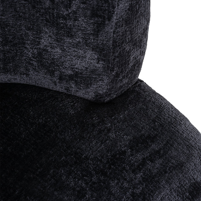 Fauteuil Donna black chenille (Bergen 809 black chenille)