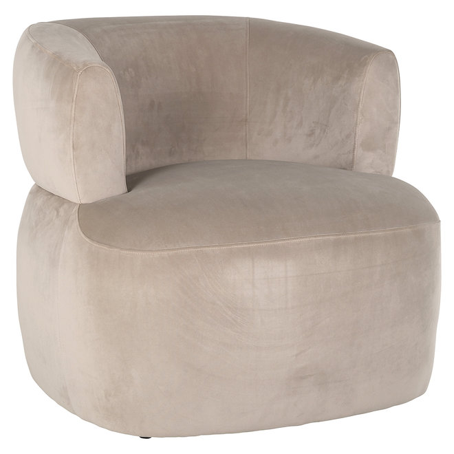 Fauteuil Donna khaki velvet (Quartz Khaki 903)