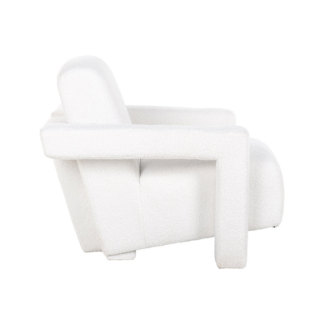 Fauteuil Casey white furry fire retardant (Himalaya 900 white furry)