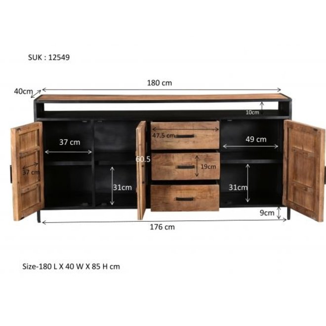 Dressoir Sturdy open 180cm