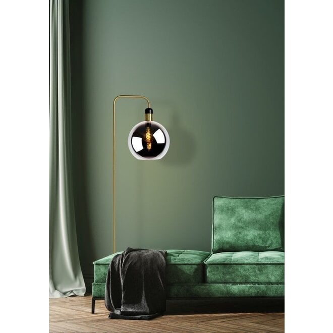 Lucide JULIUS - vloerlamp - ø28 cm - 1xE27 - Fumé - 2e kansje