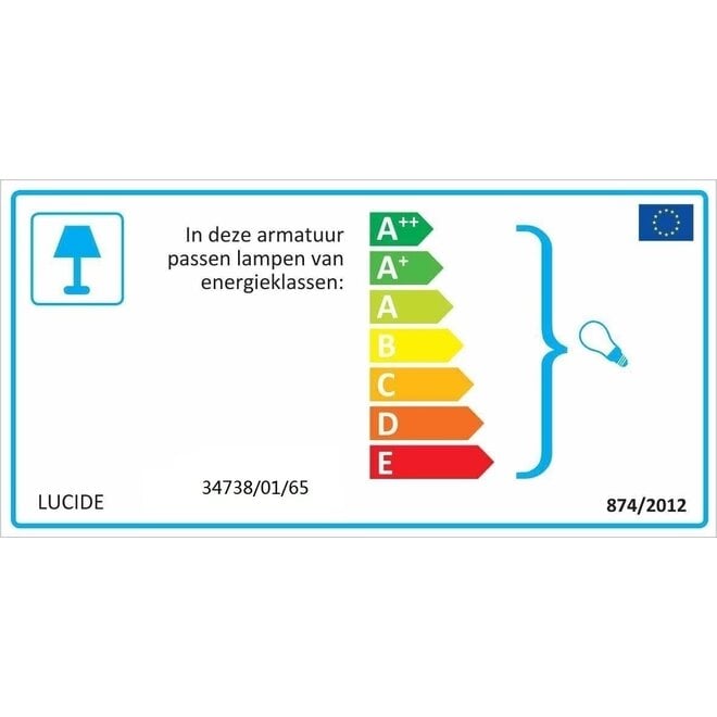 Lucide JULIUS - vloerlamp - ø28 cm - 1xE27 - Fumé - 2e kansje