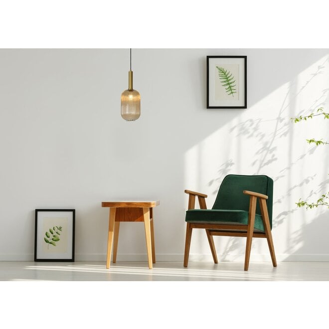 Lucide MALOTO - hanglamp - ø20 cm - 1xE27 - amber  - 2e kansje