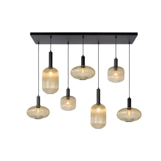 MALOTO - hanglamp 7xE27 - amber