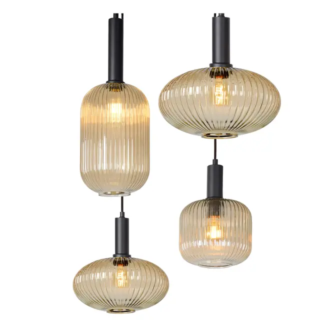 MALOTO - hanglamp 7xE27 - amber