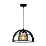 Lucide DIKRA - hanglamp - ø40 cm - 1xE27 - zwart  - 2e kansje