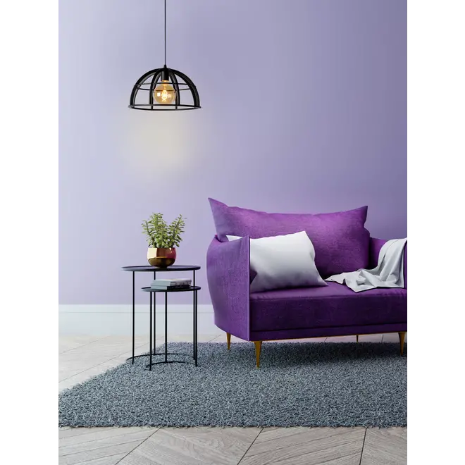 Lucide DIKRA - hanglamp - ø40 cm - 1xE27 - zwart  - 2e kansje