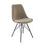 Kick kuipstoel Velvet - Taupe